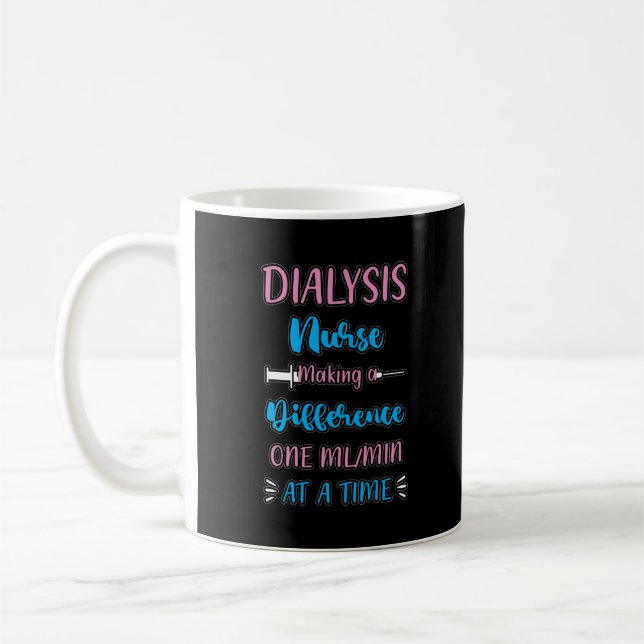 Medizinische Nephrologie RN Funny Dialysis Nurse Kaffeetasse (Links)