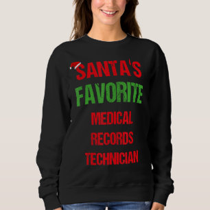 Medizinische Platten Techniker Funny Pajama Weihna Sweatshirt