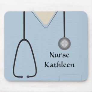 Medizinische Prüfungen Uniform Light Blue Mousepad
