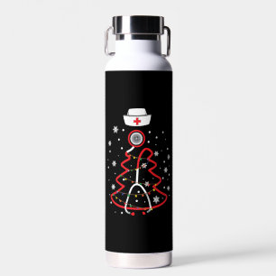 Medizinische RN NUrse, frohe Weihnachten Trinkflasche