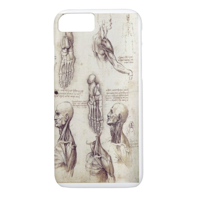 Medizinische Skizzen Leonardo da Vincis, Case-Mate iPhone Hülle (Rückseite)