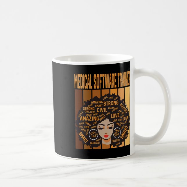Medizinische Software-Trainer Powerful Black Histo Kaffeetasse (Rechts)