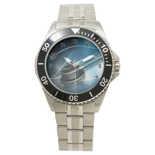 Medizinische Stethoskope für Krankenpfleger Armbanduhr (Vorderseite)