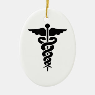 Medizinische Symbole Keramik Ornament