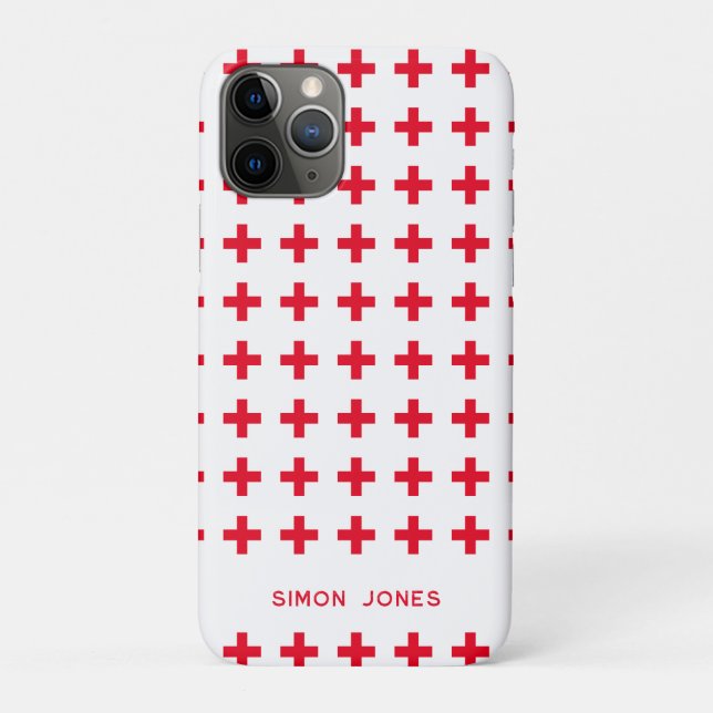 Medizinische Telefonzelle mit Namen Case-Mate iPhone Hülle (Rückseite)