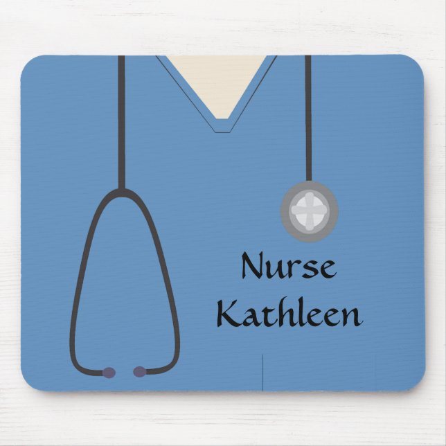 Medizinische Untersuchungen Uniform Blue Mousepad (Vorne)