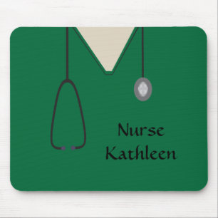 Medizinische Untersuchungen Uniform Green Mousepad