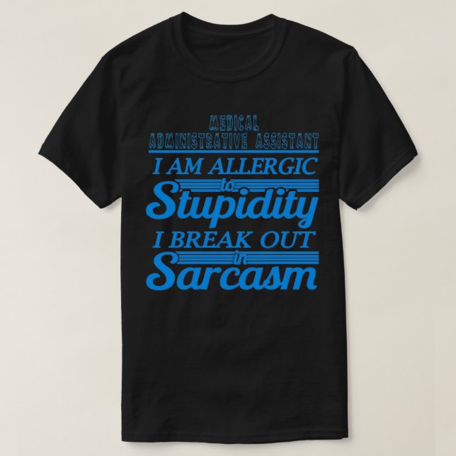MEDIZINISCHE VERWALTUNGSHILFE T-Shirt (Design vorne)