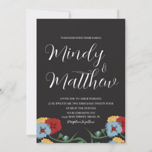 Medizinische Volksblumen-Hochzeitseinladung Einladung