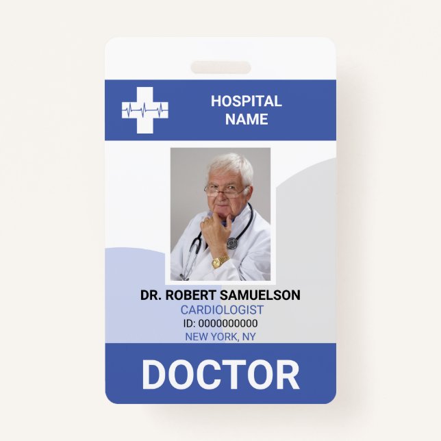 MEDIZINISCHER ARZT - Krankenpflege Ausweis (Vorderseite)
