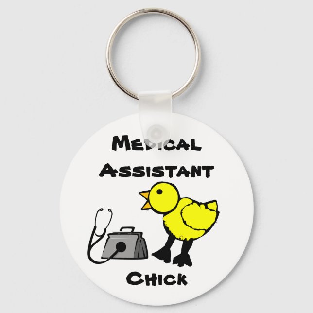 Medizinischer Assistant Chick Schlüsselanhänger (Vorderseite)