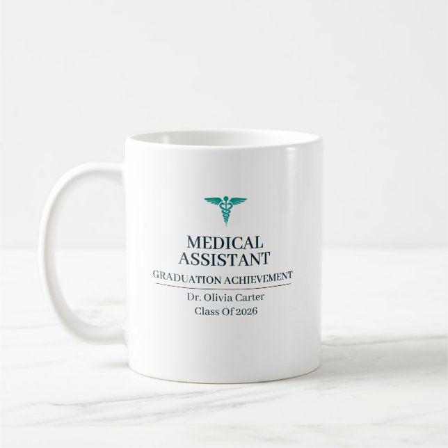 Medizinischer Assistent Benutzerdefinierter Name S Kaffeetasse (Links)