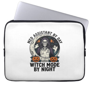 Medizinischer Assistent Halloween Hexe Vintage Gra Laptopschutzhülle