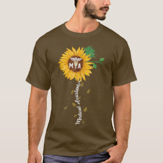 Medizinischer Assistent Sonnenblume Funny Medical T-Shirt