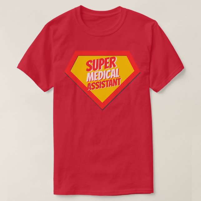 Medizinischer Assistent spendet Super Medical Assi T-Shirt (Design vorne)