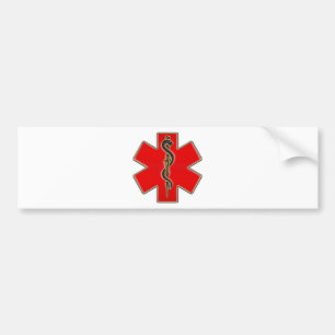 Medizinischer Caduceus Autoaufkleber