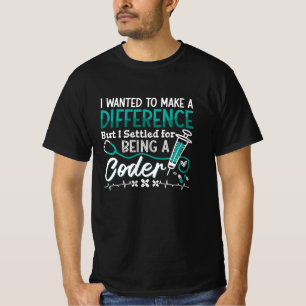 Medizinischer Code als ICD-Programmierer T-Shirt