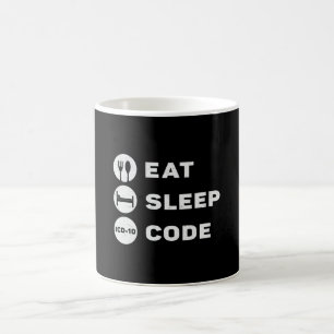 Medizinischer Coder isst Sleep Code Coding ICD Pro Kaffeetasse
