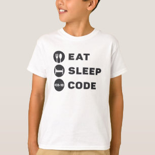 Medizinischer Coder isst Sleep Code ICD Coding Pro T-Shirt