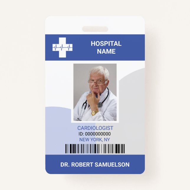 MEDIZINISCHER DOKTOR NURSE Bar Gesundheitsversorgu Ausweis (Vorderseite)
