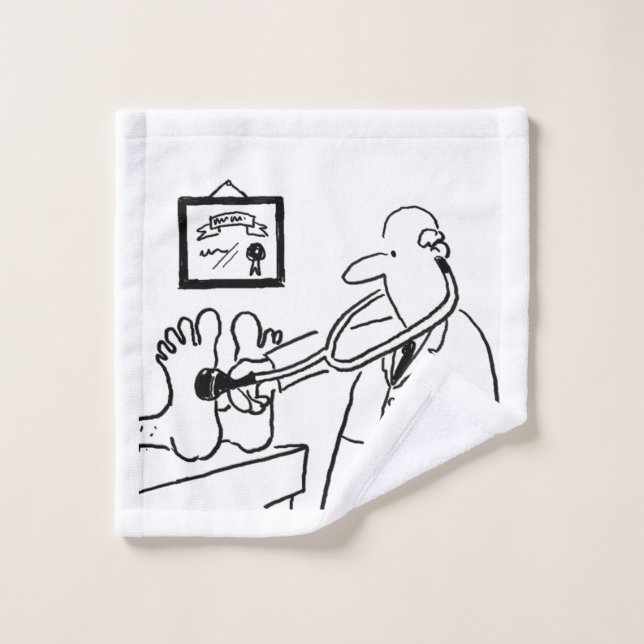 Medizinischer Flanell. Doktor mit Stethoskop Waschlappen (Waschlappen)