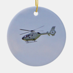 Medizinischer Hubschrauber Keramikornament