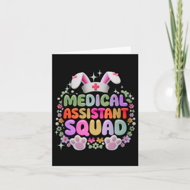 Medizinischer Istant Squad Funny Niedlich Ostertag Karte (Vorderseite)