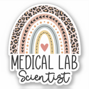Medizinischer Laborwissenschaftler MLS Rainbow Aufkleber