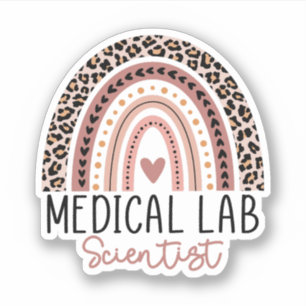 Medizinischer Laborwissenschaftler MLS Rainbow Aufkleber