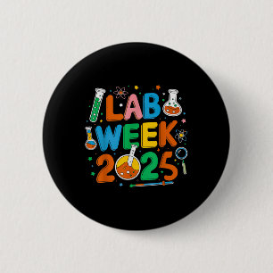 Medizinischer Labrador Scientist Retro Labrador Wo Button