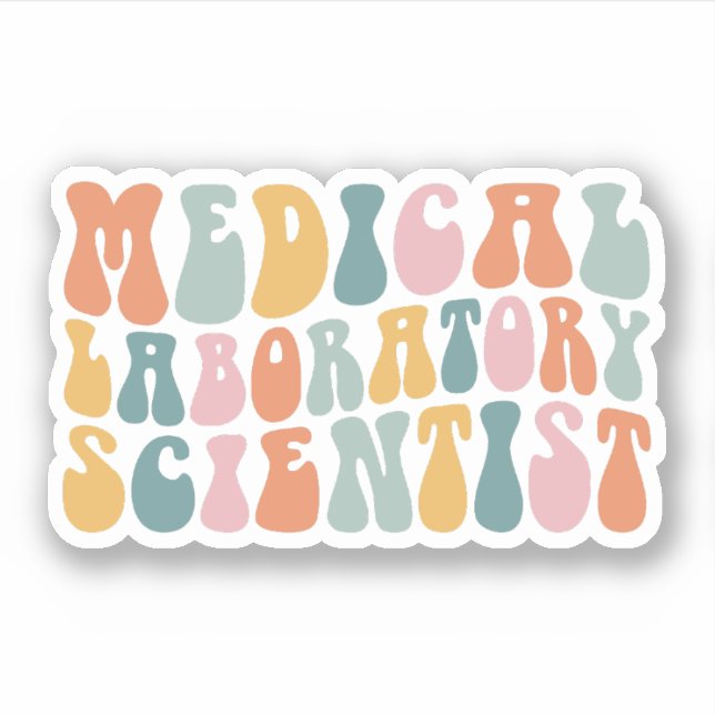Medizinischer Labrador Wissenschaftler Medizinisch Aufkleber (Vorderseite)