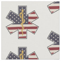 Medizinischer Notdienst-Tribut US-Flagge EMS EMT