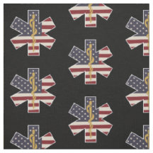 Medizinischer Notdienst-Tribut US-Flagge EMS EMT