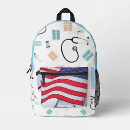 Medizinischer Rucksack der US-Flagge für das Gesun