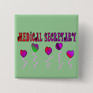 Medizinischer Sekretär Gifts Button