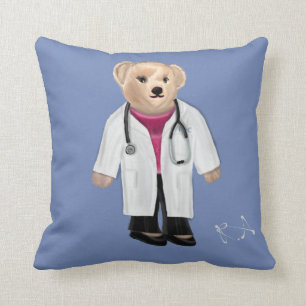 Medizinischer Teddybär (f) Kissen