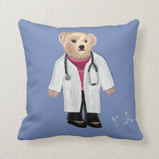 Medizinischer Teddybär (f) Kissen