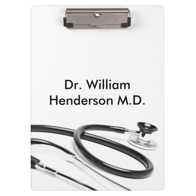 Medizinischer Thema-Doktor Clipboard Klemmbrett (Vorderseite)