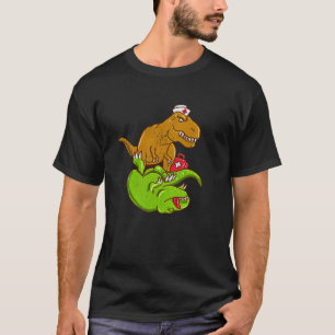 Medizinischer TRex führt CPR EMT Krankenschwester T-Shirt