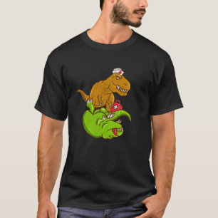 Medizinischer TRex führt CPR EMT Krankenschwester T-Shirt