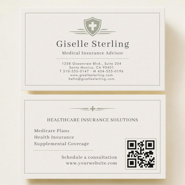 Medizinischer Versicherungsberater QR-Code Visitenkarte (Von Creator hochgeladen)