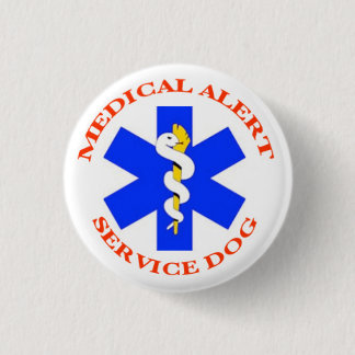Medizinischer wachsamer Service-Hundeknopf Button