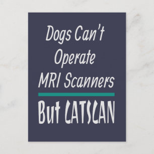 Medizinischer Witz Hunde und Katzen Dad-Witz Lusti Postkarte