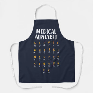 Medizinisches Alphabet Schürze