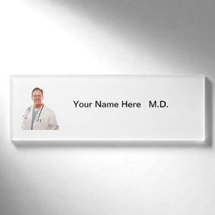 Medizinisches berufliches namenschild