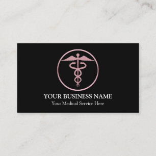 Medizinisches Caduceus-Symbol Visitenkarte