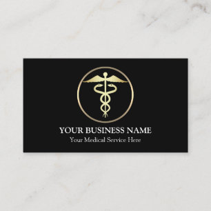 Medizinisches Caduceus-Symbol Visitenkarte