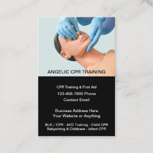 Medizinisches CPR- und Erste-Hilfe-Training-Thema Visitenkarte