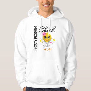 Medizinisches Kodierer-Küken Hoodie