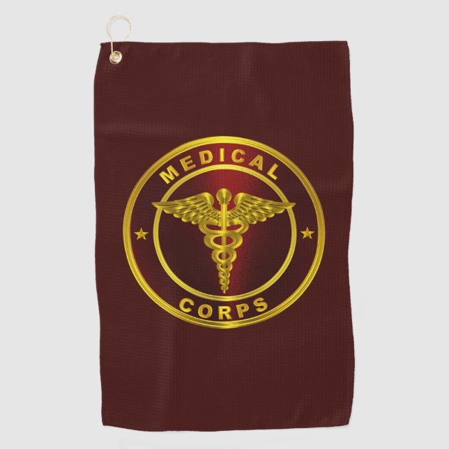 Medizinisches Korps Golfhandtuch (Vorderseite)